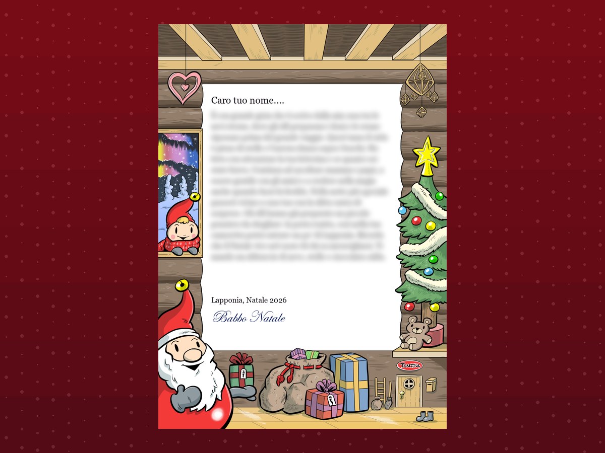 Lettera personalizzata di Babbo Natale dalla Lapponia