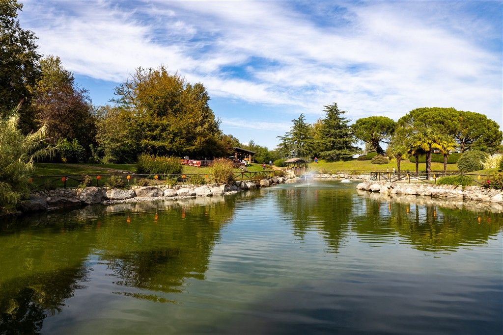 Laghetto del Parco Le Cicogne a Barengo